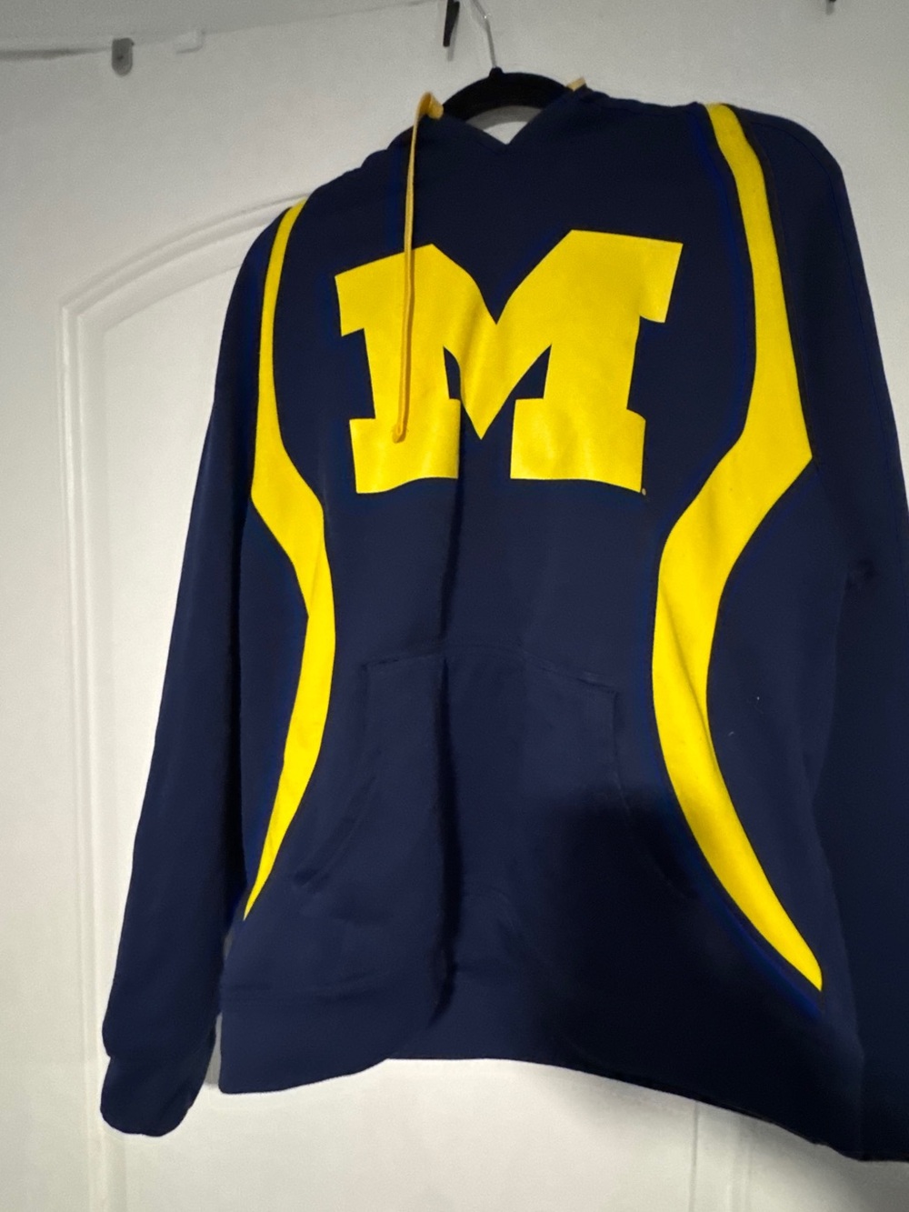 Michigan Wolverines NCAA Blue Yellow Pullover Hoodie Sweatshirt